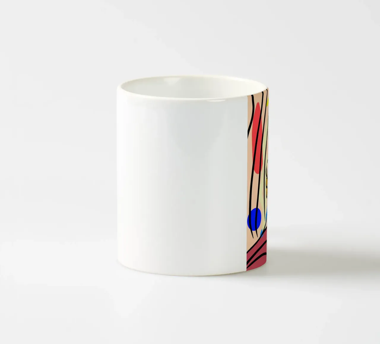 Louise tazza in ceramica da Mike Leymi