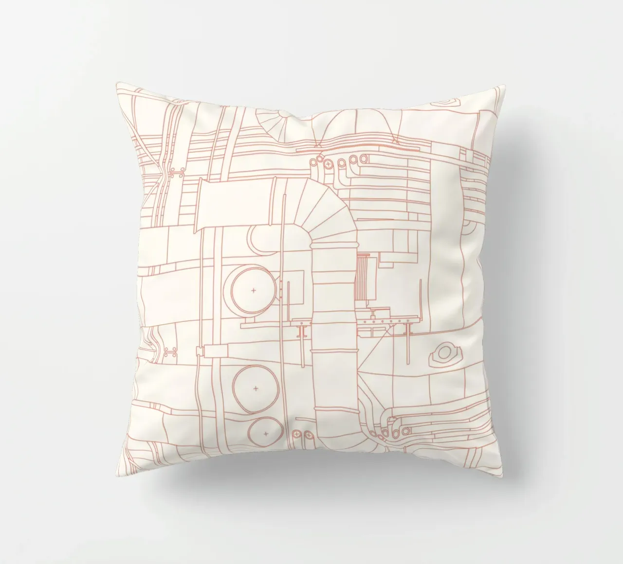 Pompidou : Blueprint cuscino da Florent Bodart