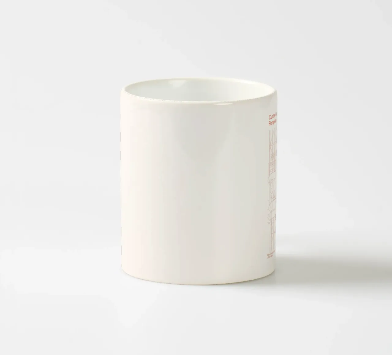 Pompidou : Blueprint tazza in ceramica da Florent Bodart