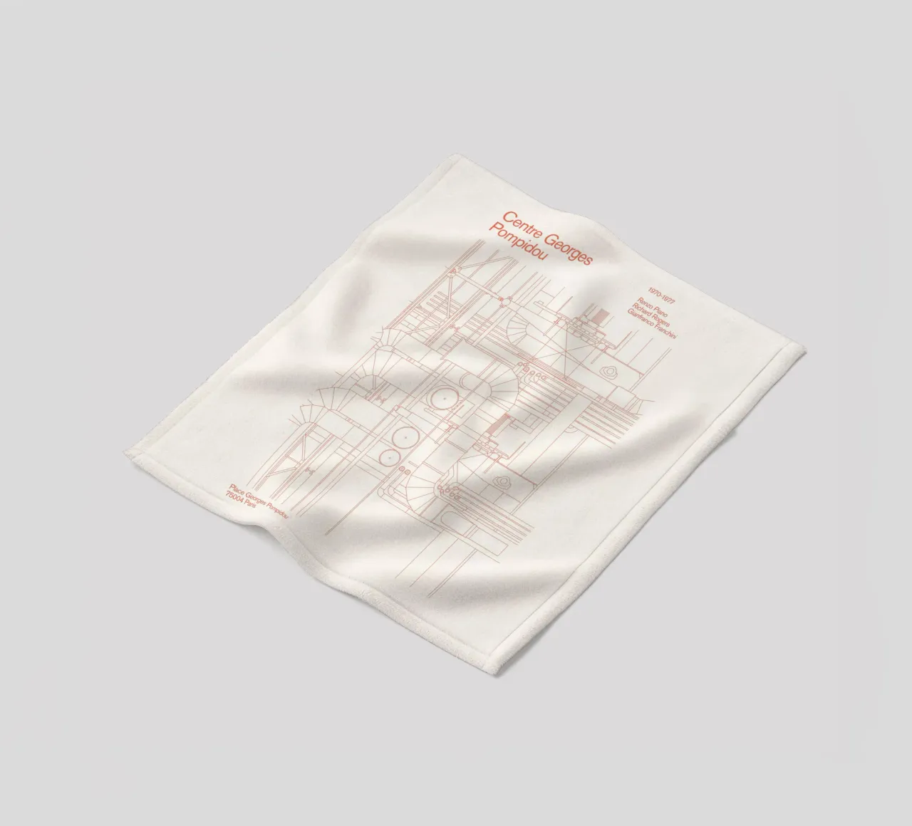 Pompidou : Blueprint coperta in pile da Florent Bodart
