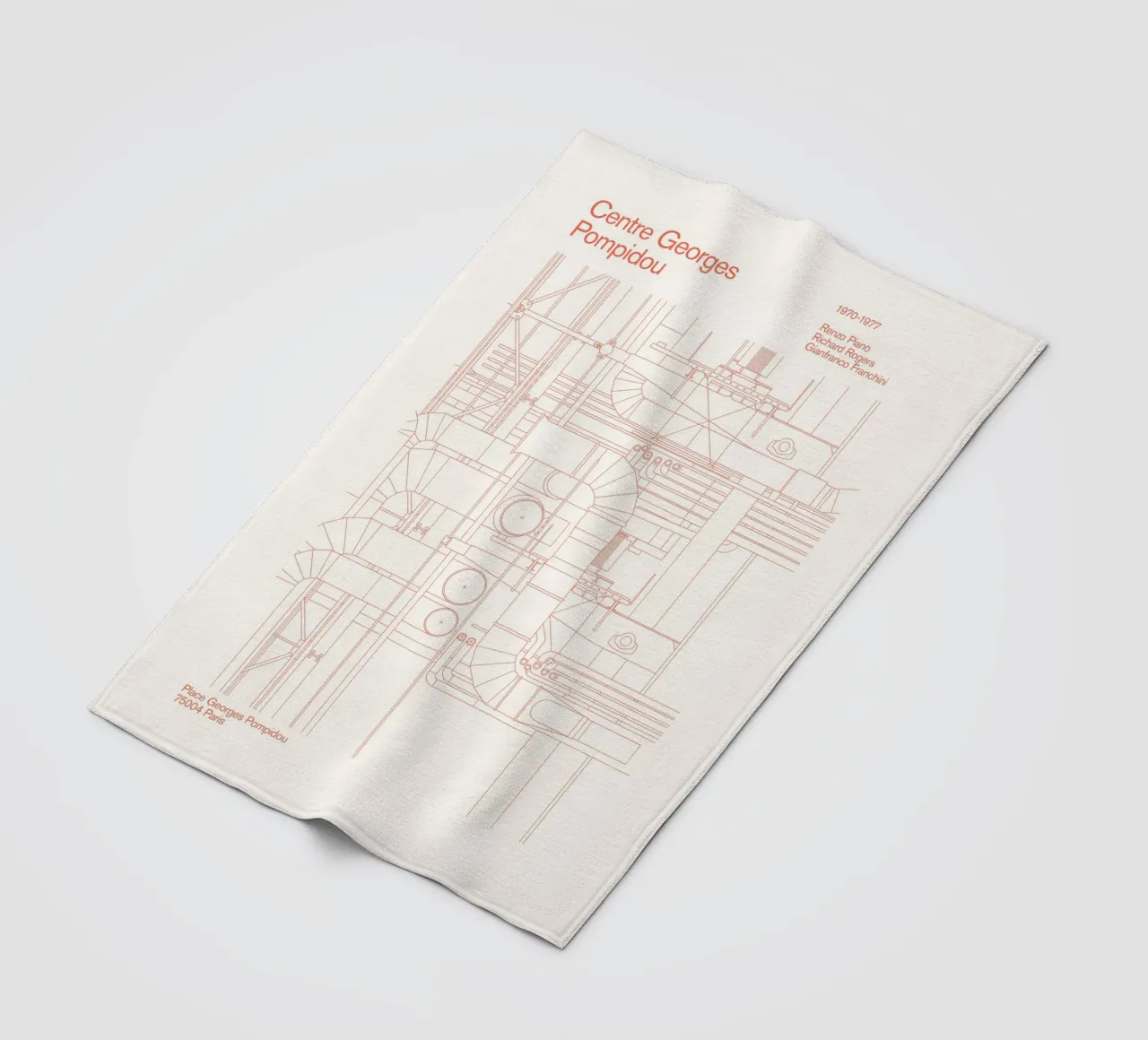 Pompidou : Blueprint coperta in pile da Florent Bodart