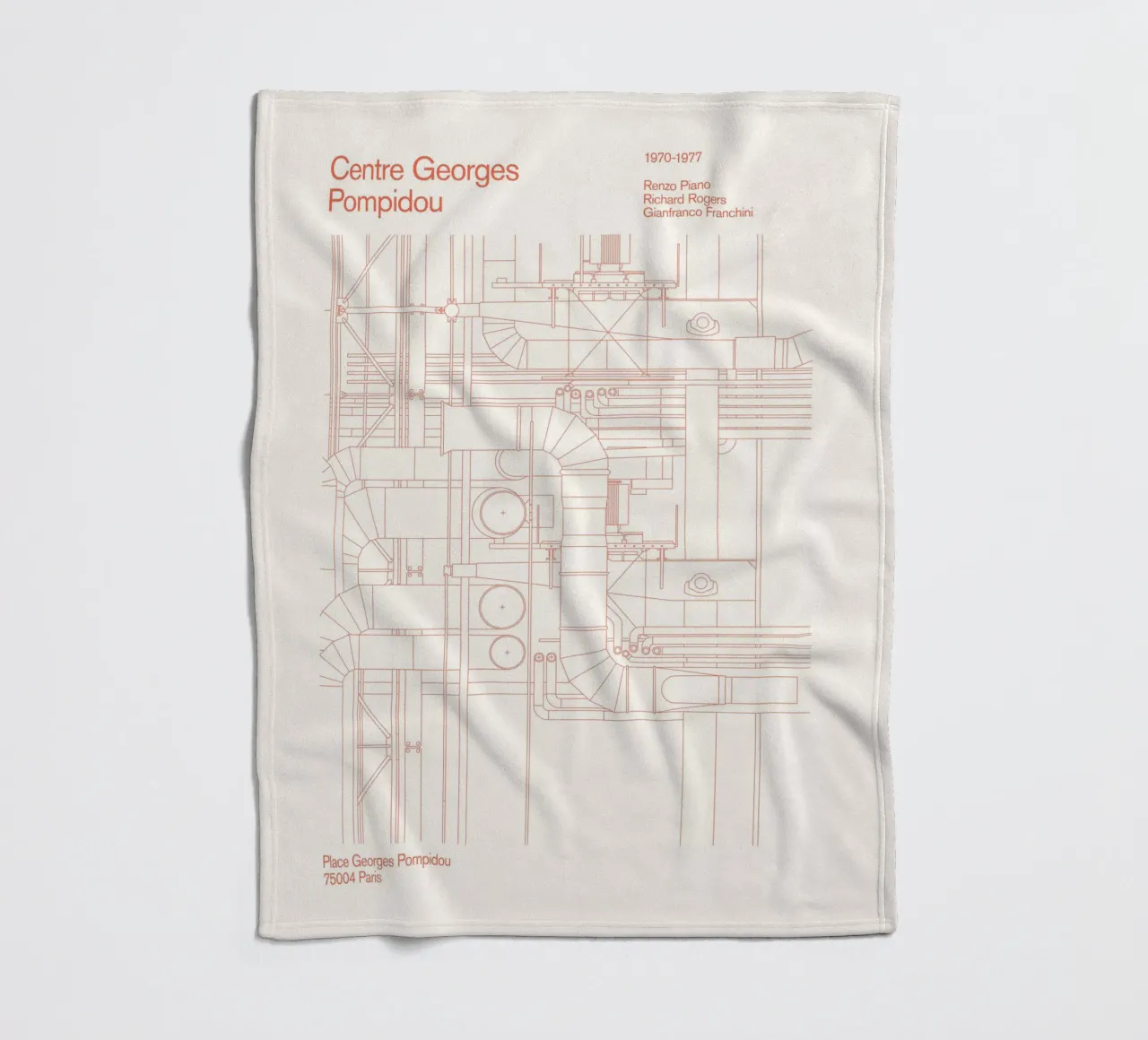 Pompidou : Blueprint coperta in pile da Florent Bodart