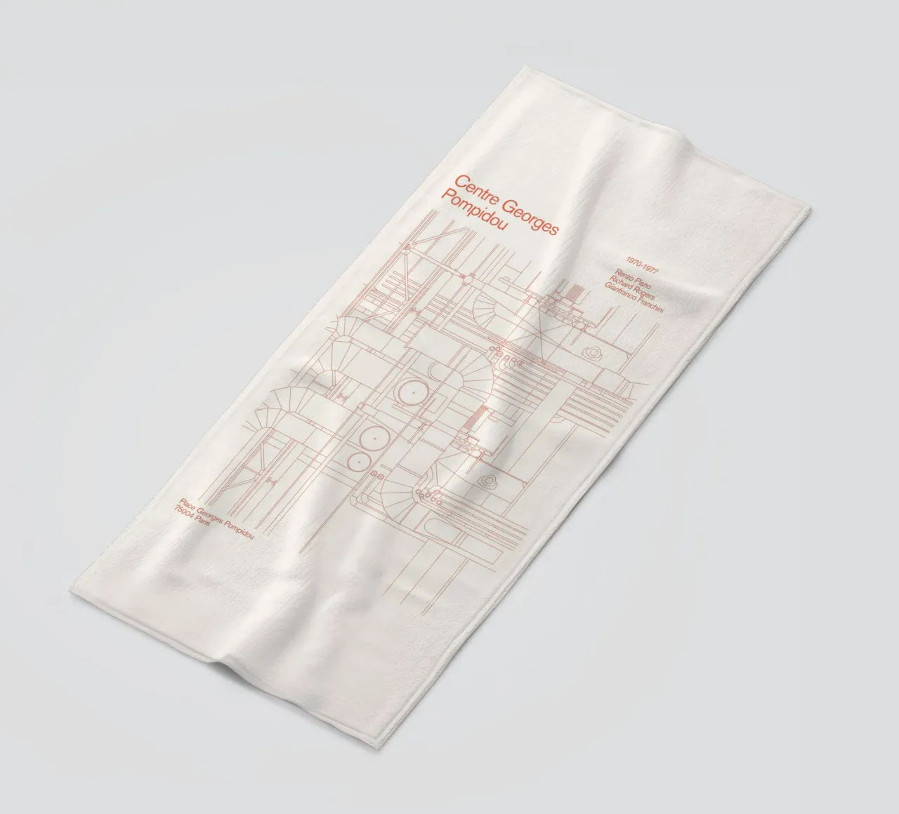 Pompidou : Blueprint telo mare da Florent Bodart