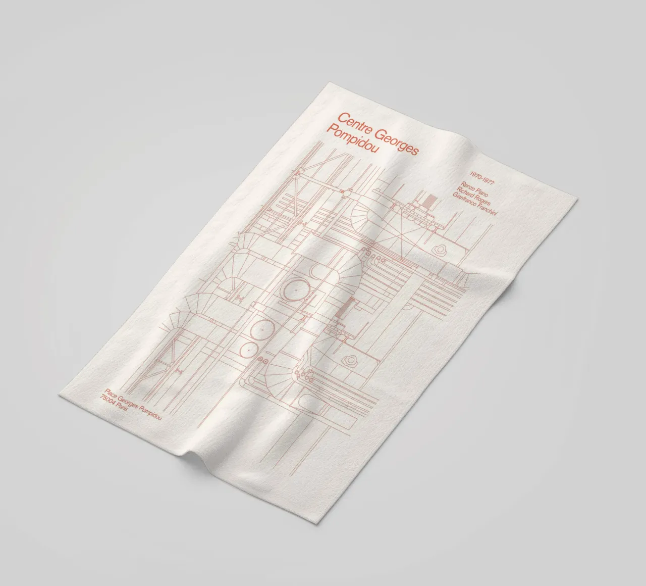 Pompidou : Blueprint telo mare da Florent Bodart
