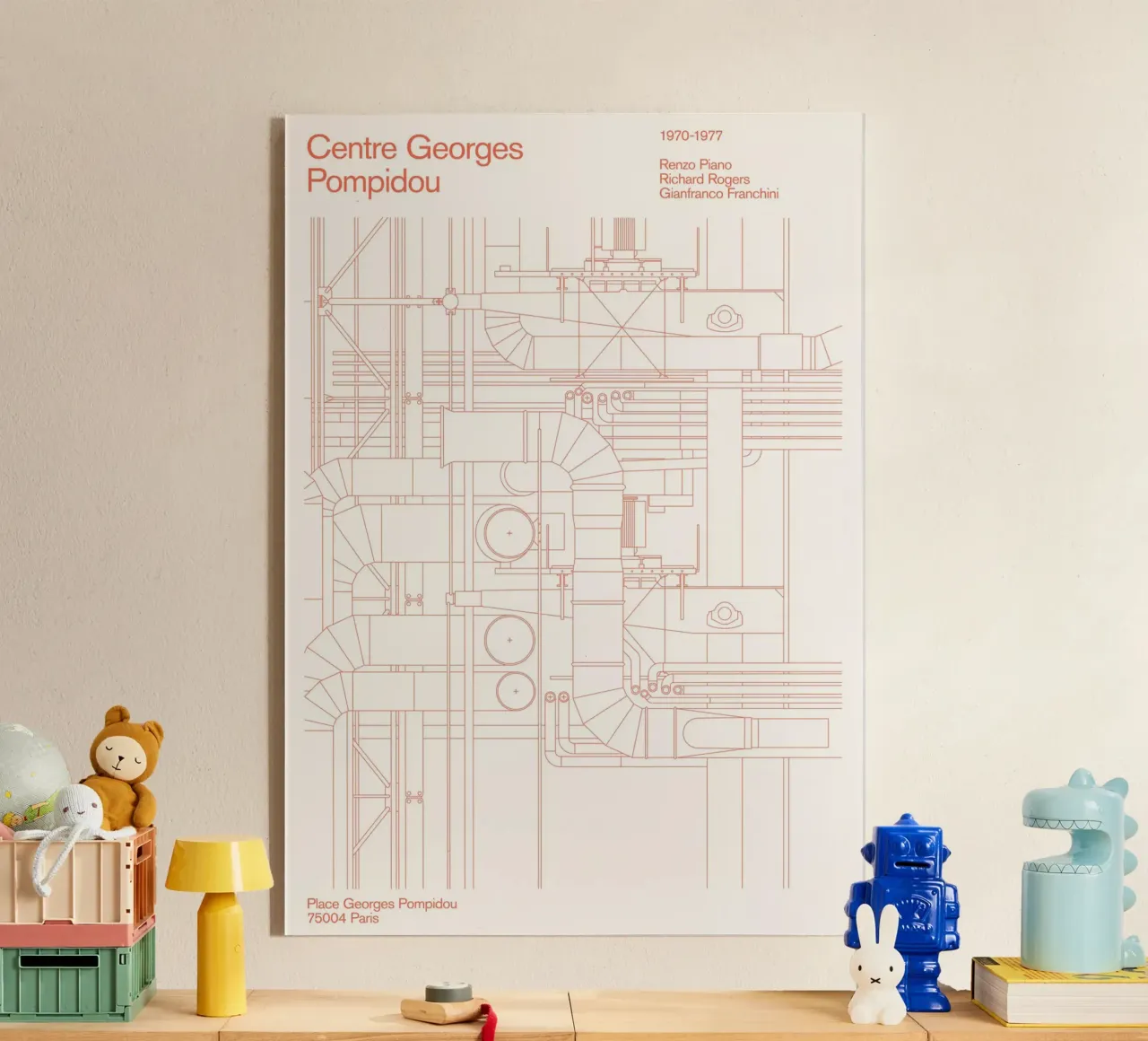 Pompidou : Blueprint plexiglass da Florent Bodart