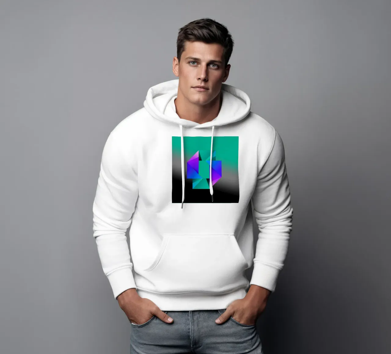 Design astratto felpa con cappuccio da BenCoStyle