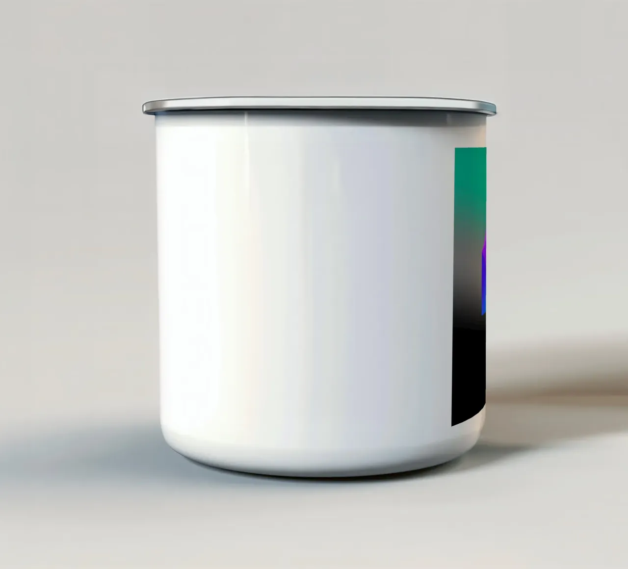 Abstract ontwerp emaille mok van BenCoStyle