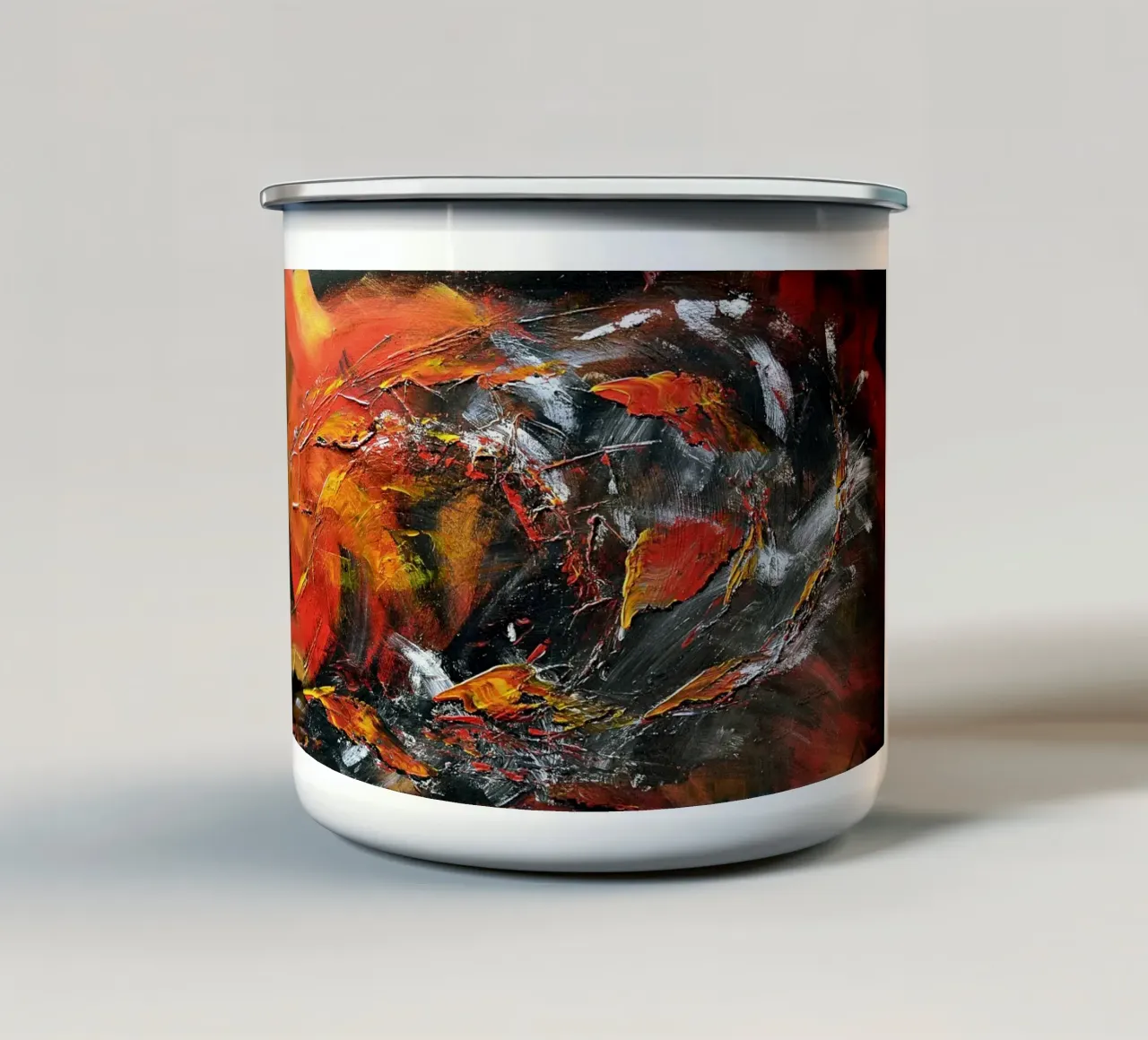 IL SACRE DU PRINTEMPS tazza in smalto da Thierry Vobmann Abstract painting