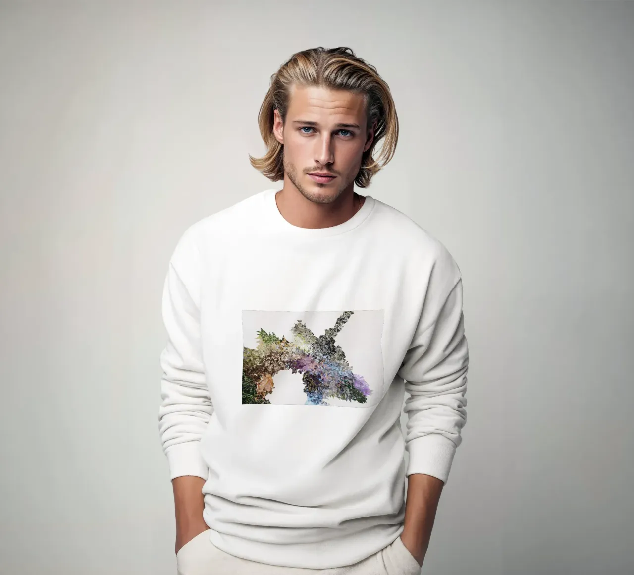 Tiergarten - Splittografielage sweatshirt by Lilly Helja Jonasson