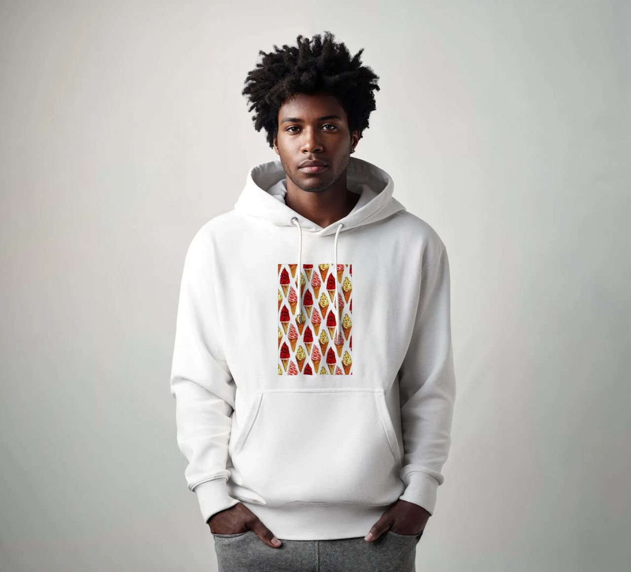 Soft Serve Pattern felpa con cappuccio da Kelly Gilleran