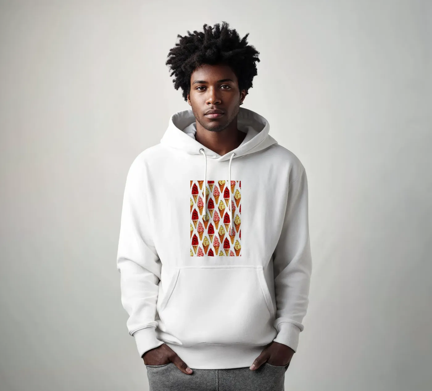 Soft Serve Pattern hoodie by Kelly Gilleran