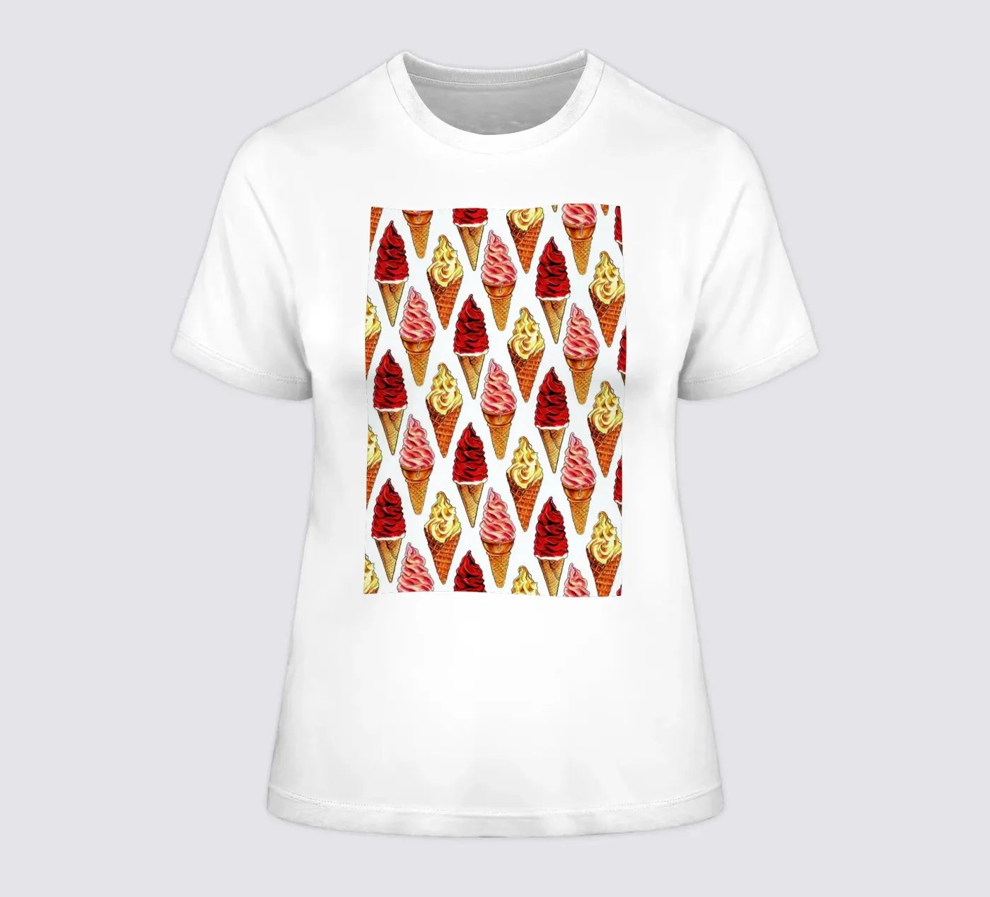 Soft Serve Pattern t-shirt da donna da Kelly Gilleran