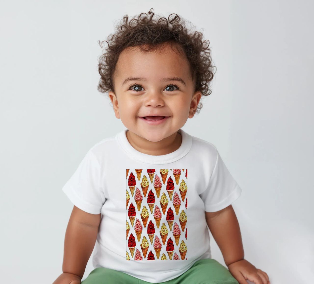 Soft Serve Pattern maglietta neonato da Kelly Gilleran