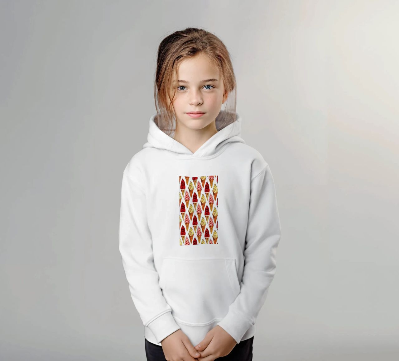Soft Serve Pattern felpa bambino con cappuccio da Kelly Gilleran