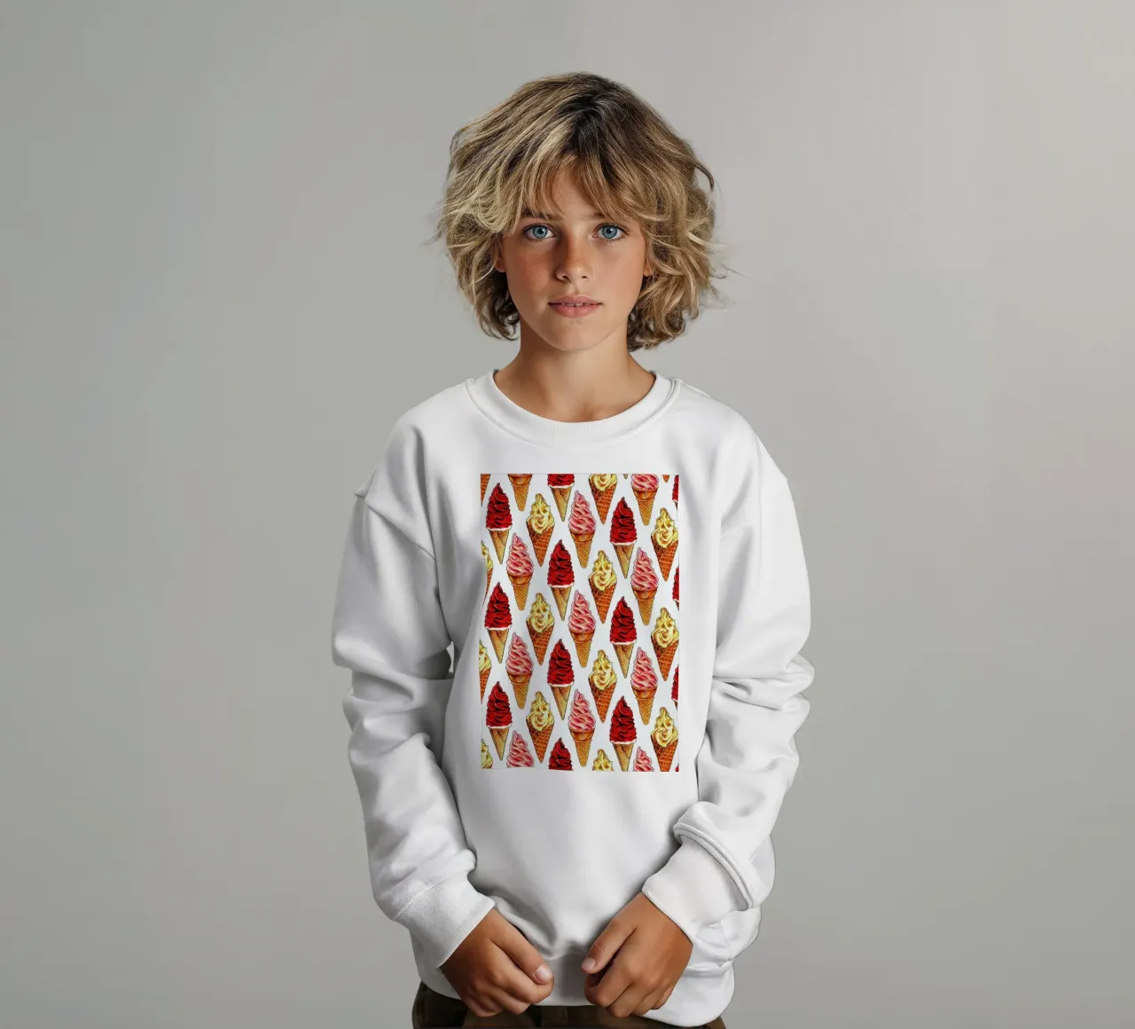 Soft Serve Pattern Kinder Sweatshirt von Kelly Gilleran