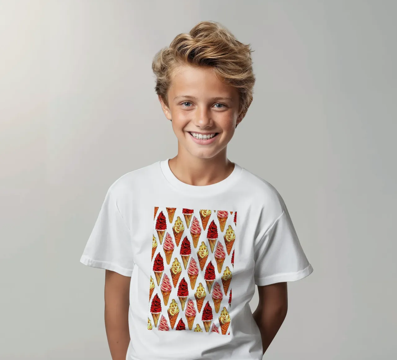 Soft Serve Pattern t-shirt bambini da Kelly Gilleran