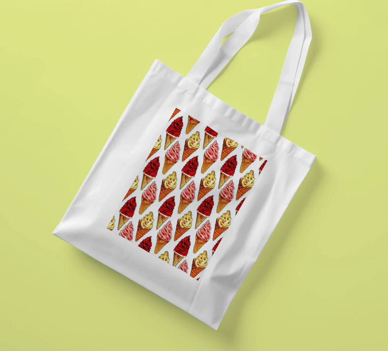 Soft Serve Pattern borsa in juta da Kelly Gilleran