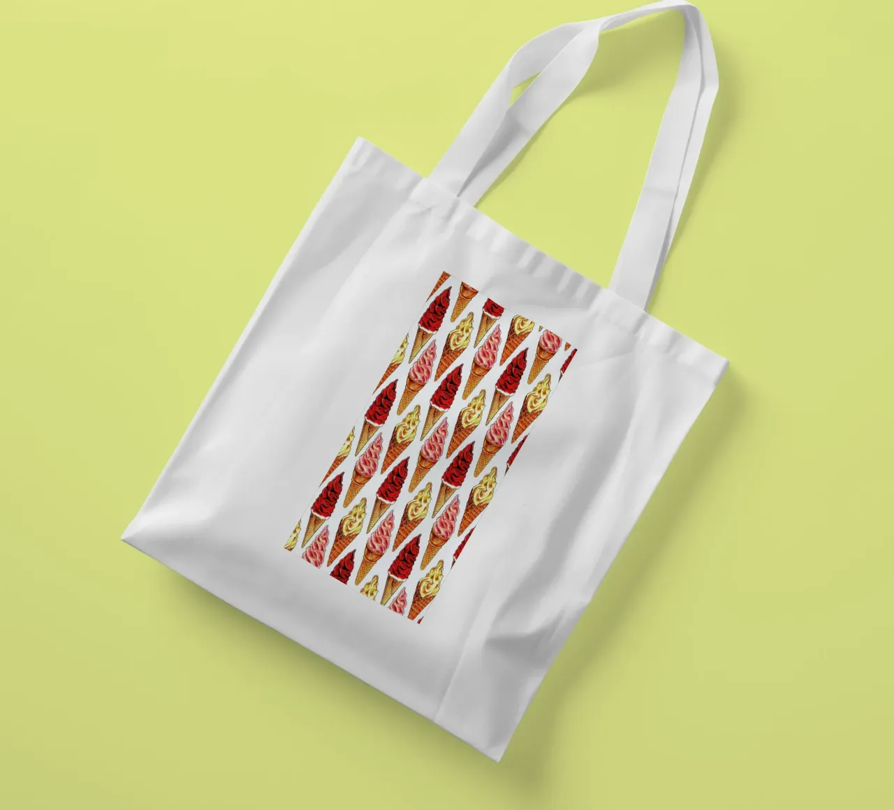 Soft Serve Pattern borsa in juta da Kelly Gilleran