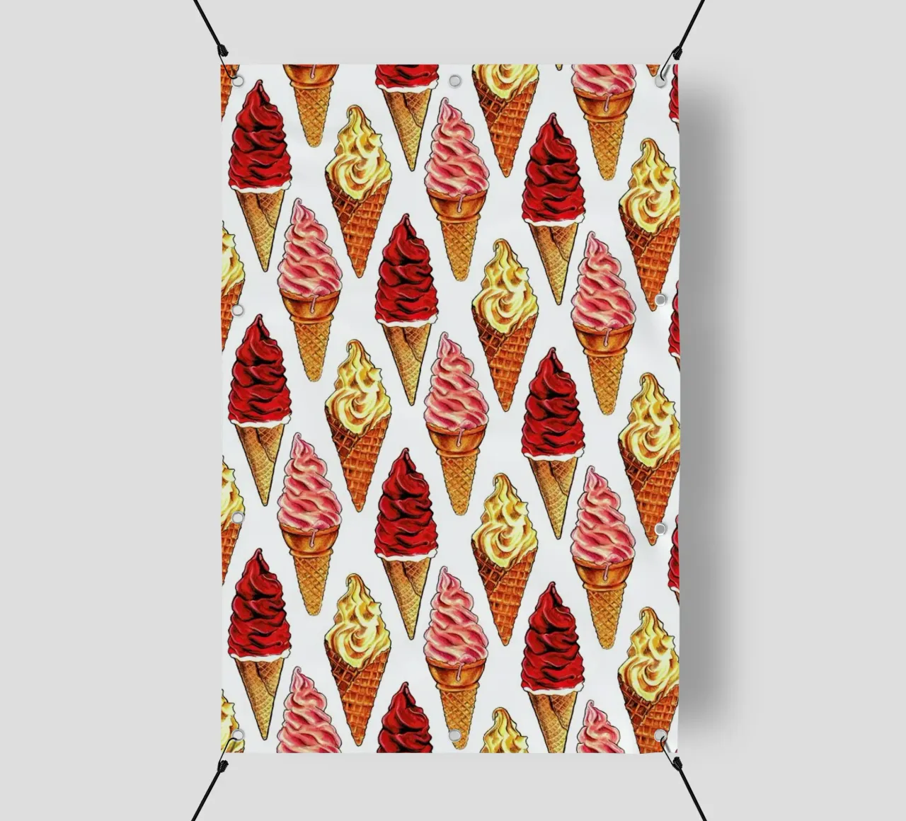 Soft Serve Pattern telo in pvc da Kelly Gilleran