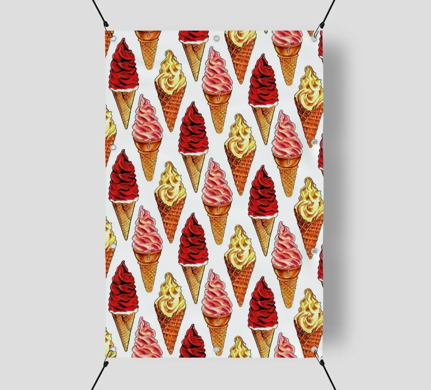Soft Serve Pattern telo in pvc da Kelly Gilleran