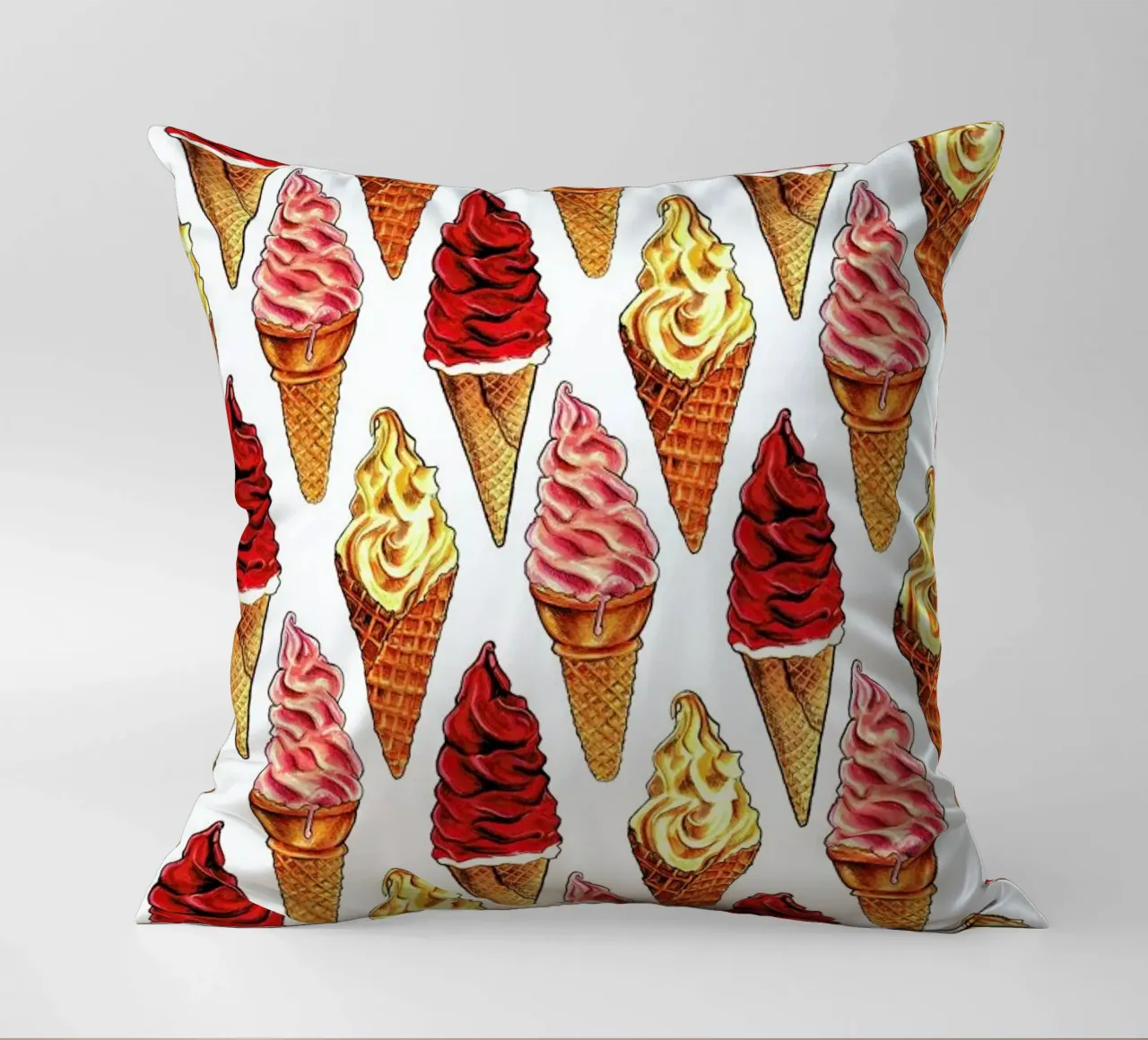 Soft Serve Pattern cuscino da Kelly Gilleran