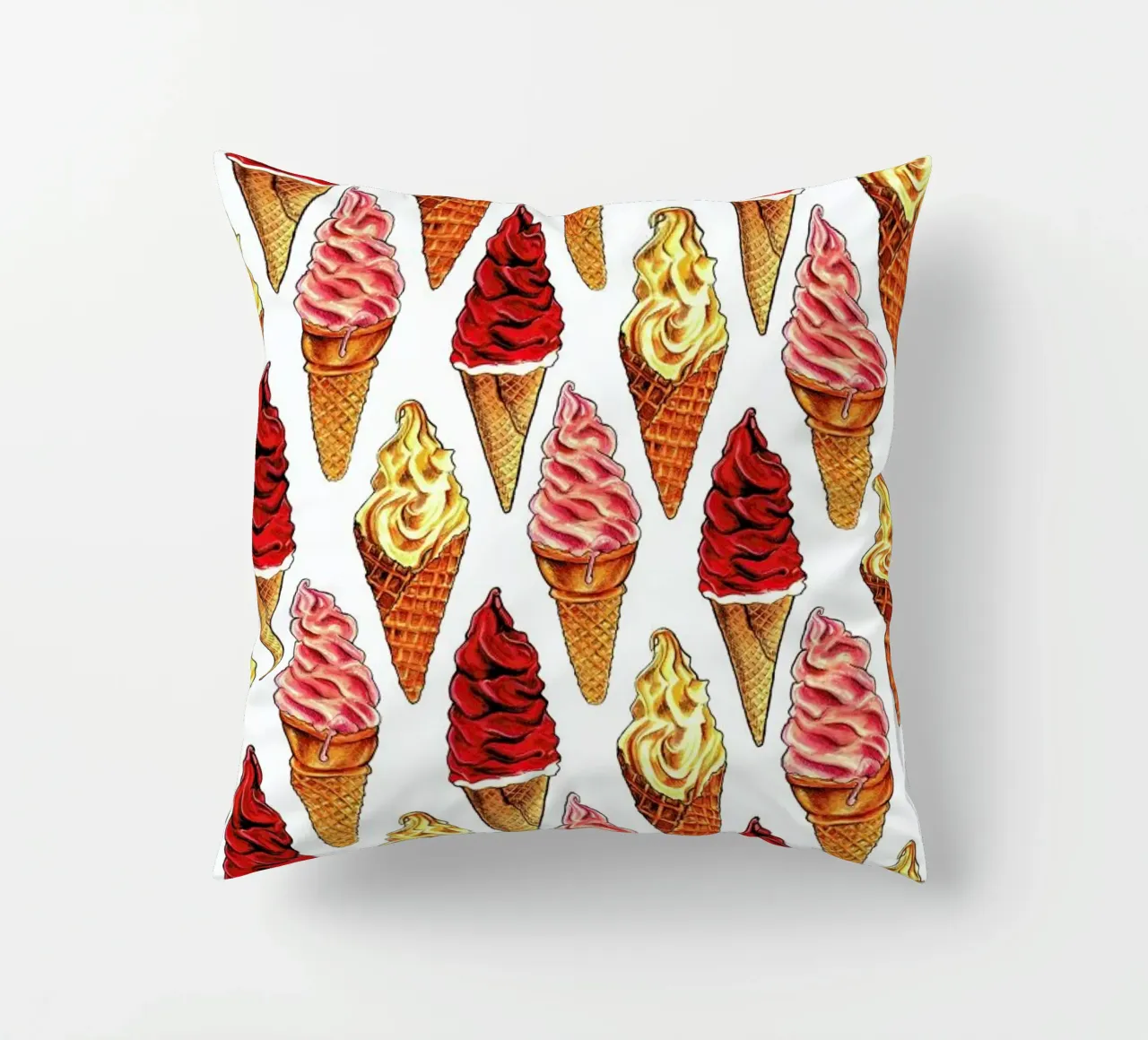 Soft Serve Pattern cuscino da Kelly Gilleran