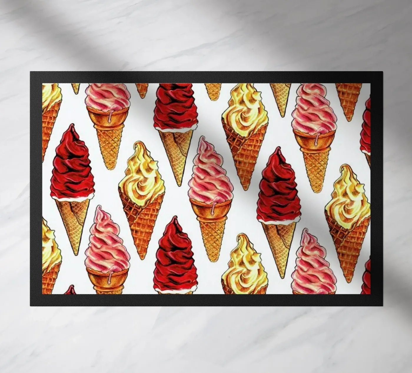 Soft Serve Pattern deurmat van Kelly Gilleran