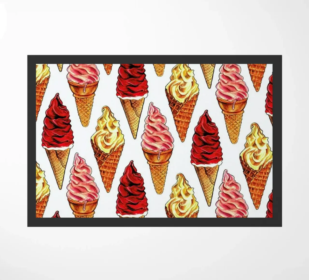 Soft Serve Pattern Fußmatte von Kelly Gilleran