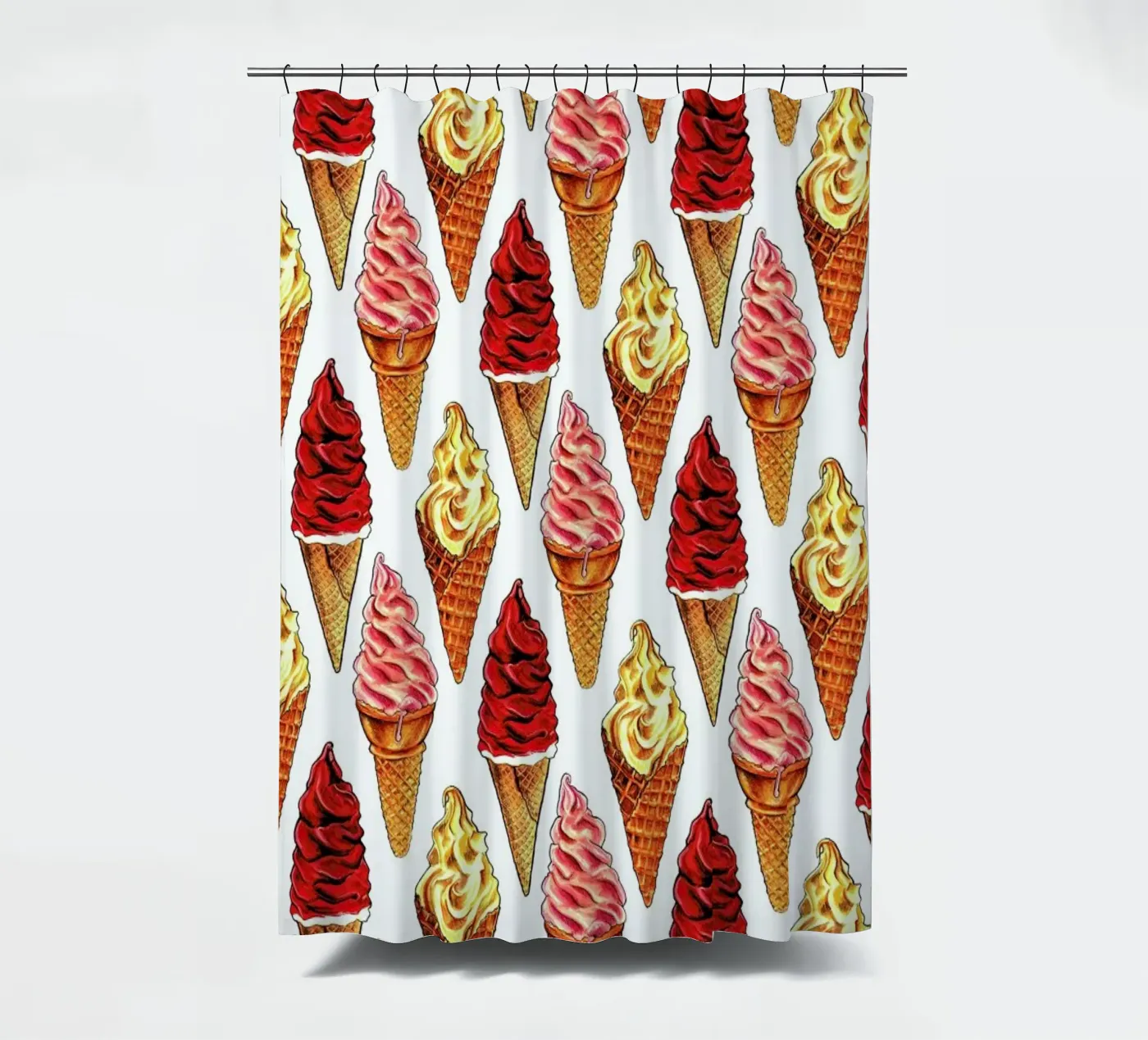 Soft Serve Pattern douchegordijn van Kelly Gilleran