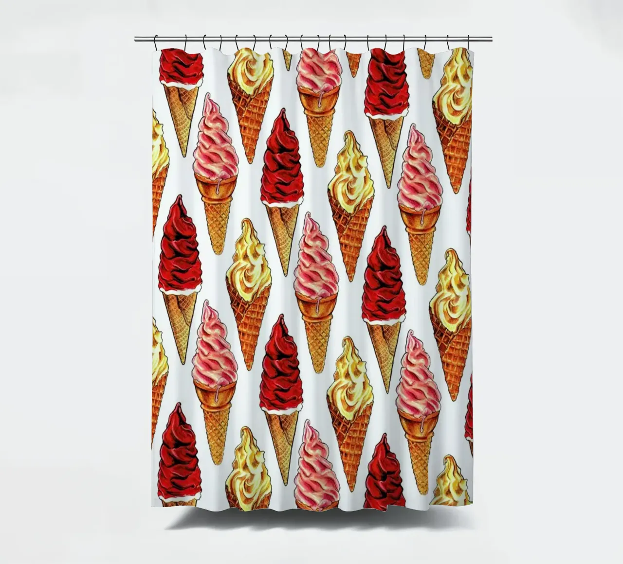Soft Serve Pattern tenda da doccia da Kelly Gilleran