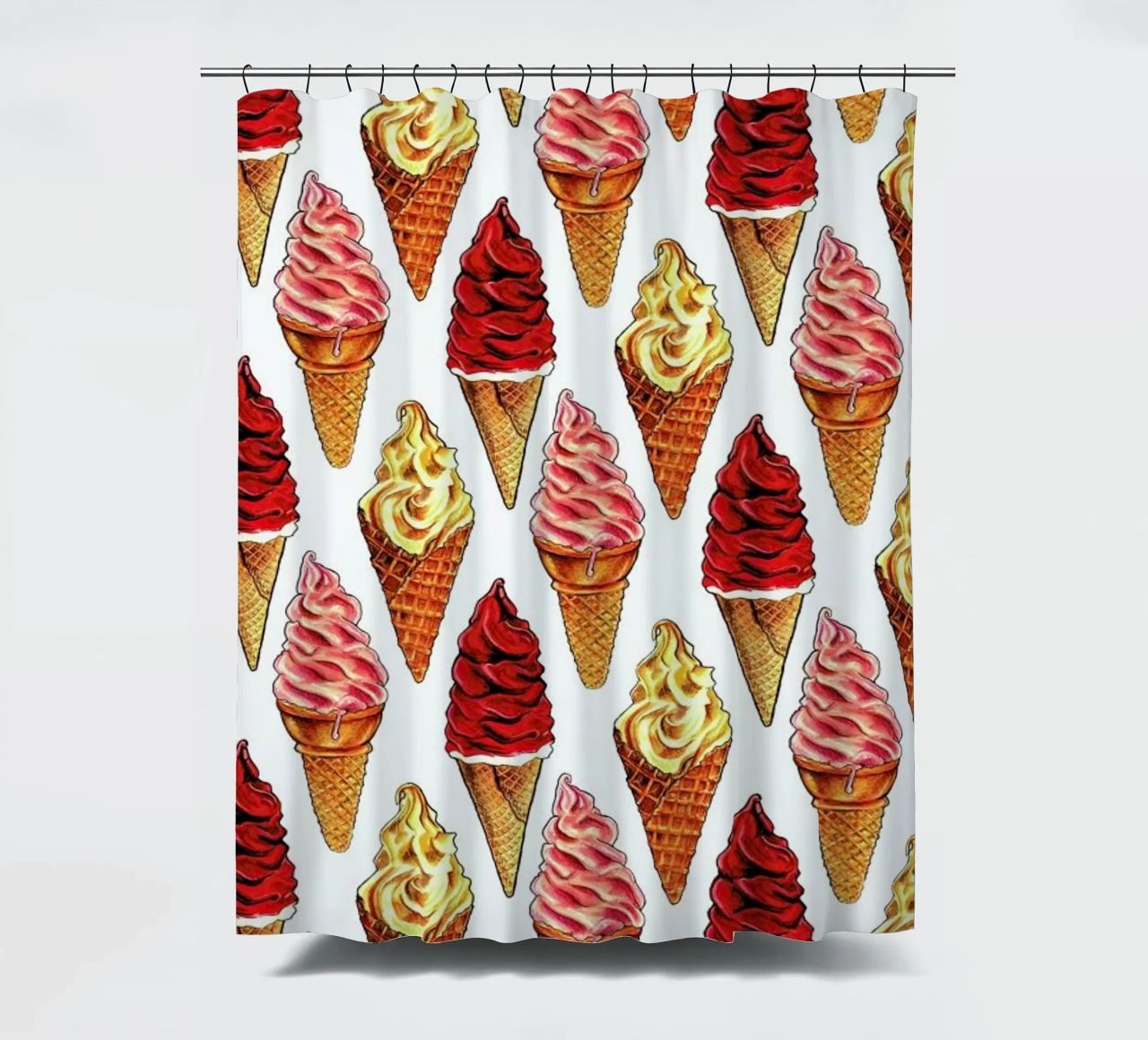 Soft Serve Pattern tenda da doccia da Kelly Gilleran