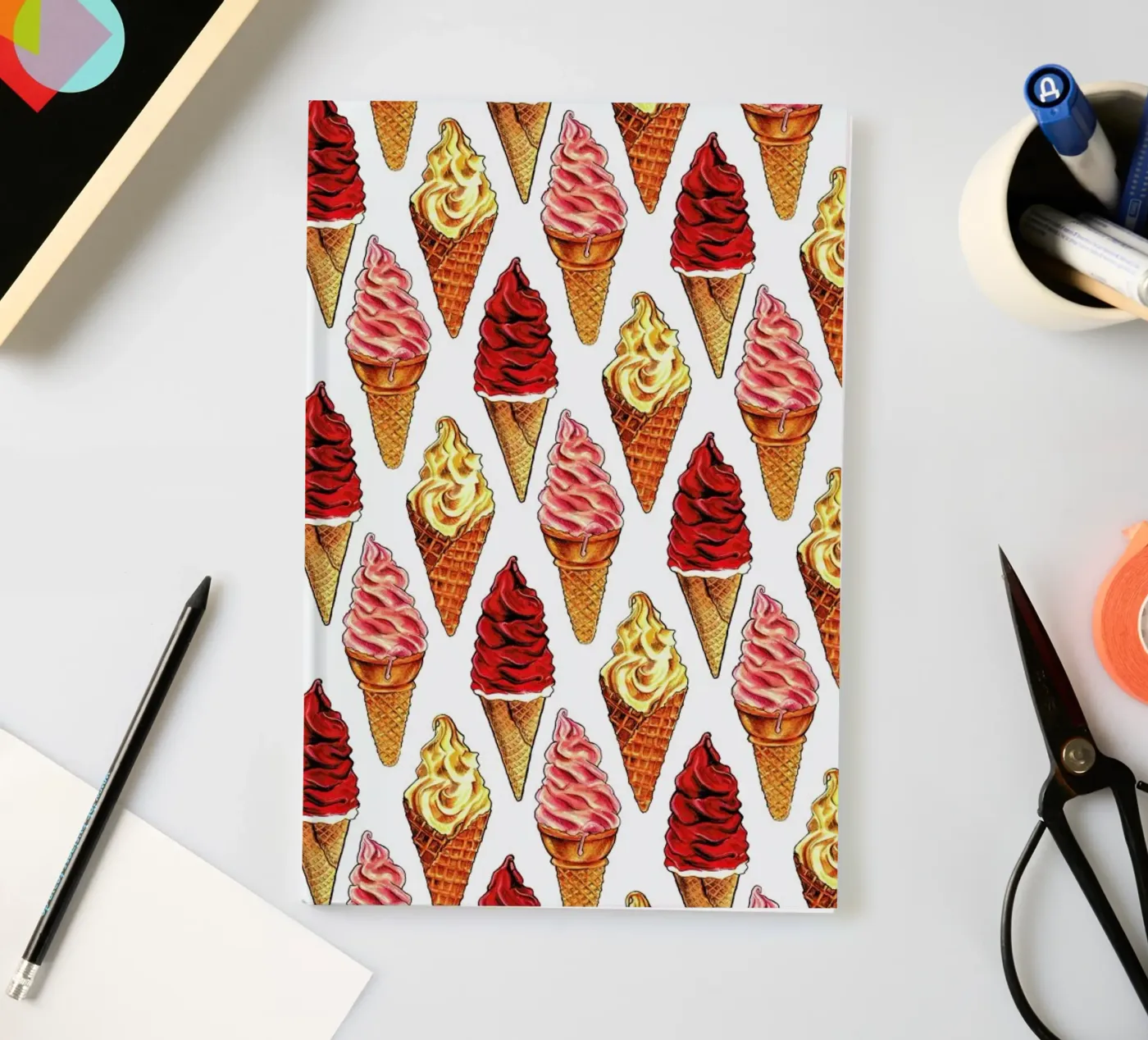 Soft Serve Pattern notebook by Kelly Gilleran