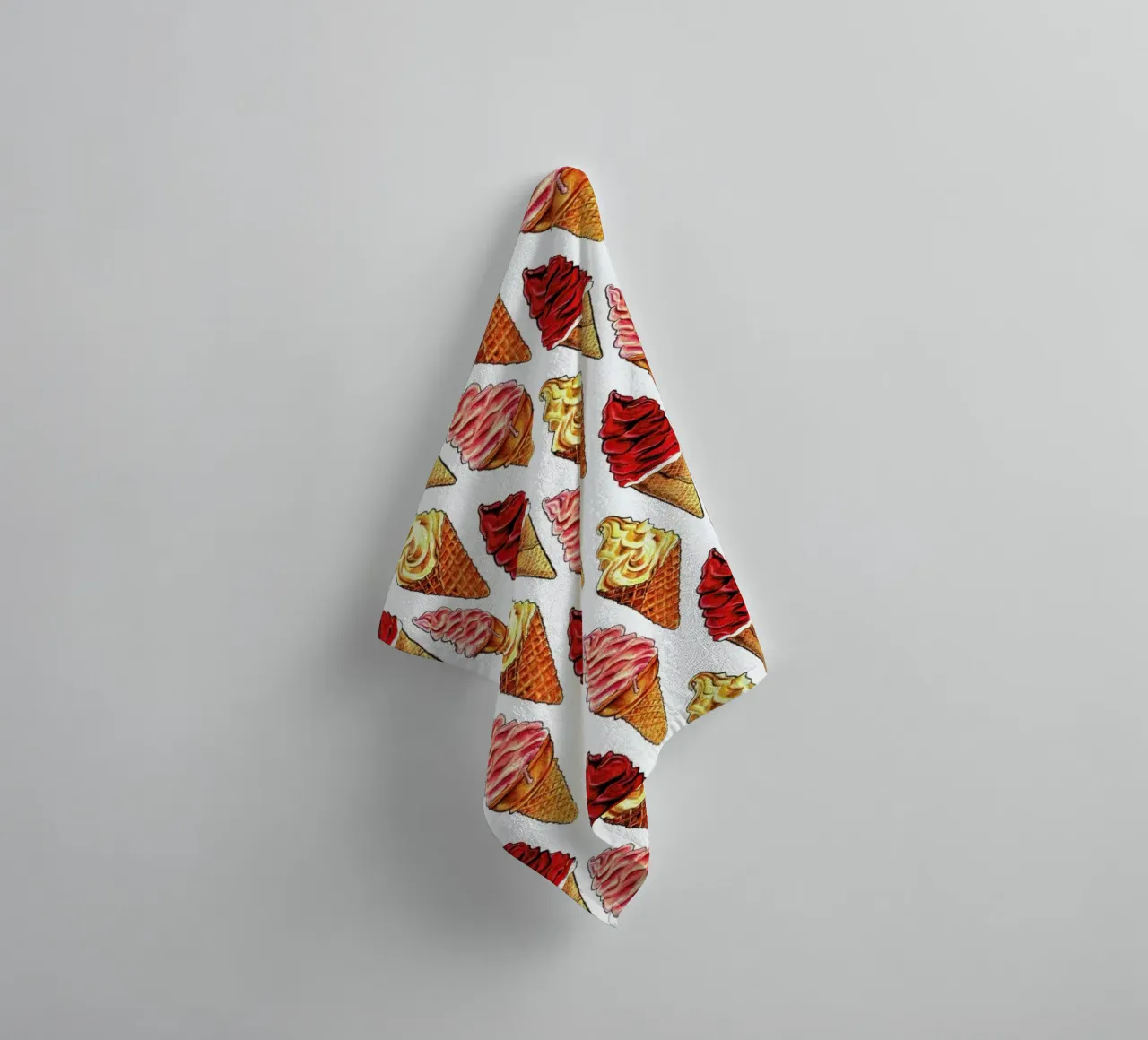 Soft Serve Pattern Handtuch von Kelly Gilleran