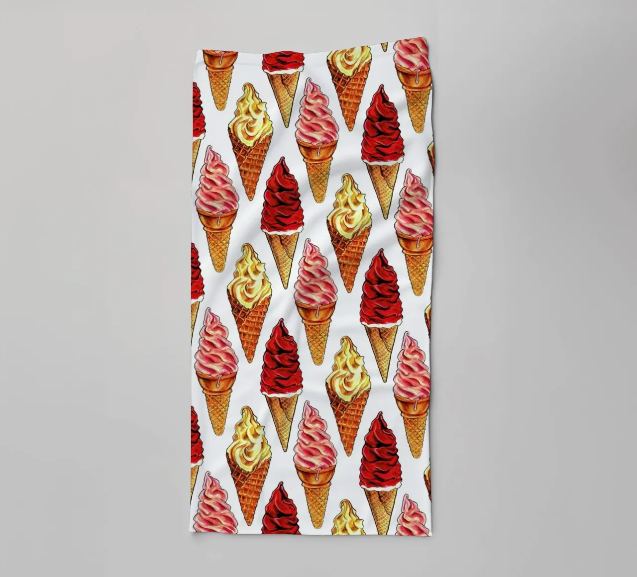 Soft Serve Pattern Handtuch von Kelly Gilleran