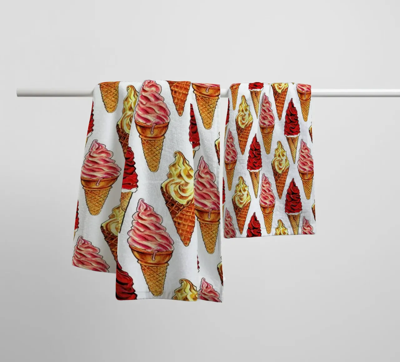 Soft Serve Pattern Handtuch von Kelly Gilleran