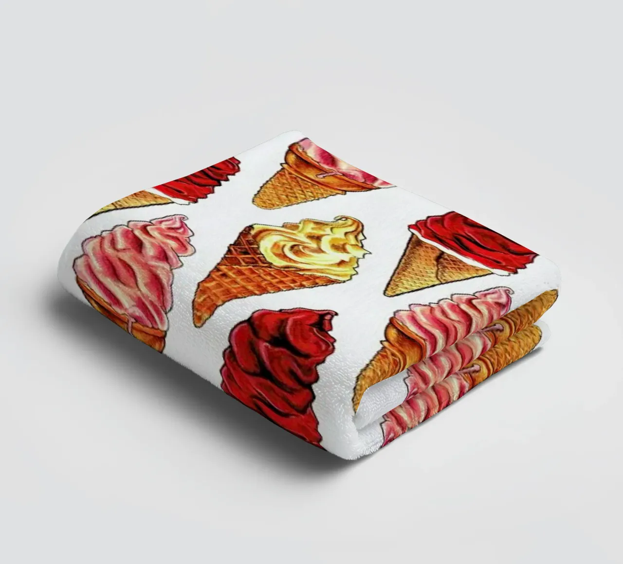 Soft Serve Pattern Handtuch von Kelly Gilleran