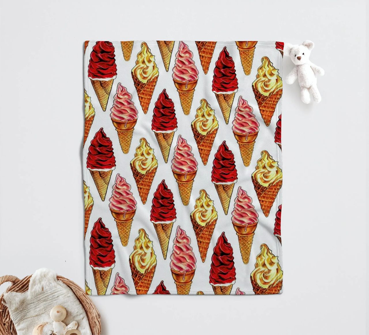 Soft Serve Pattern coperta in pile da Kelly Gilleran