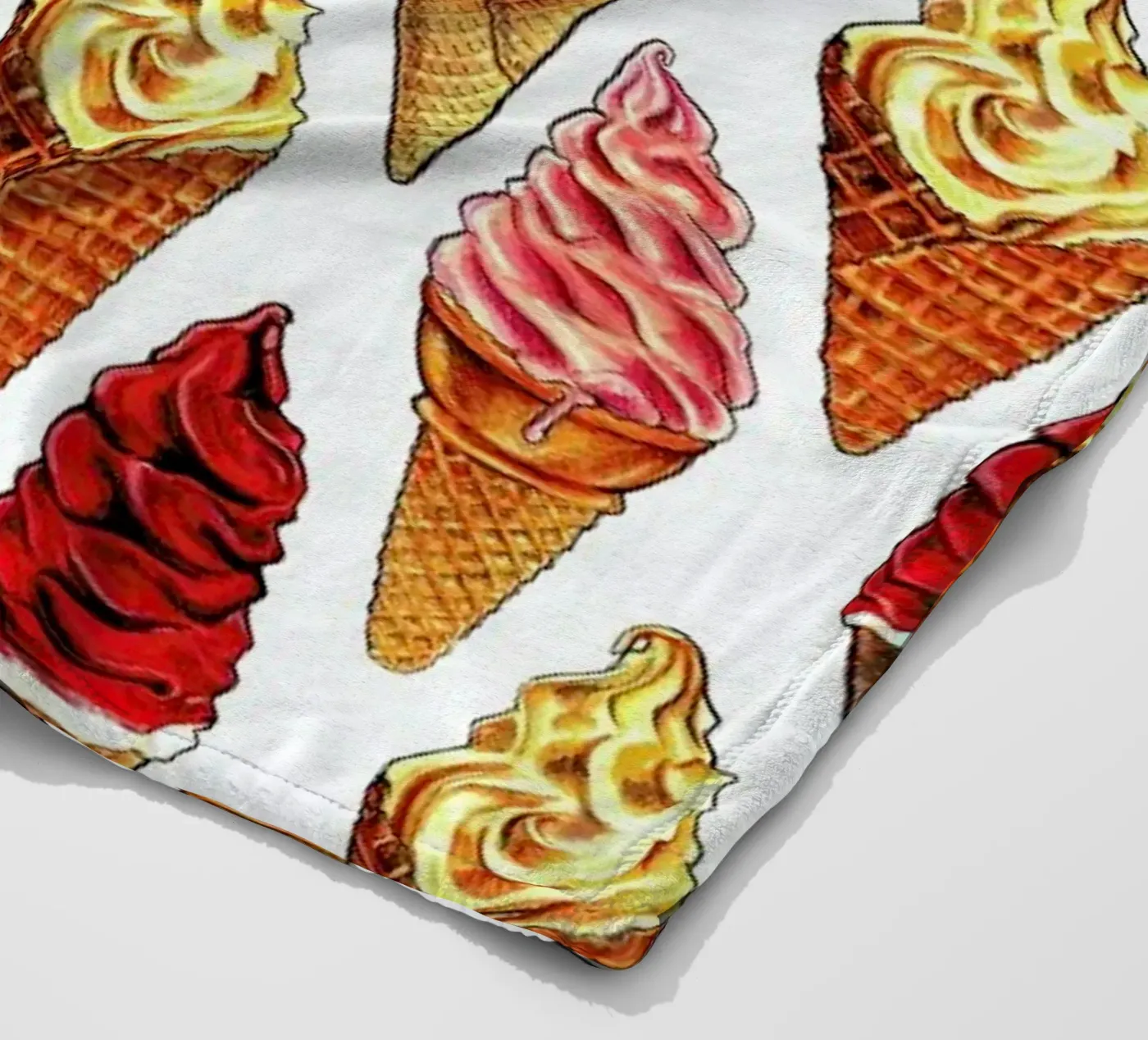 Soft Serve Pattern fleecedeken van Kelly Gilleran