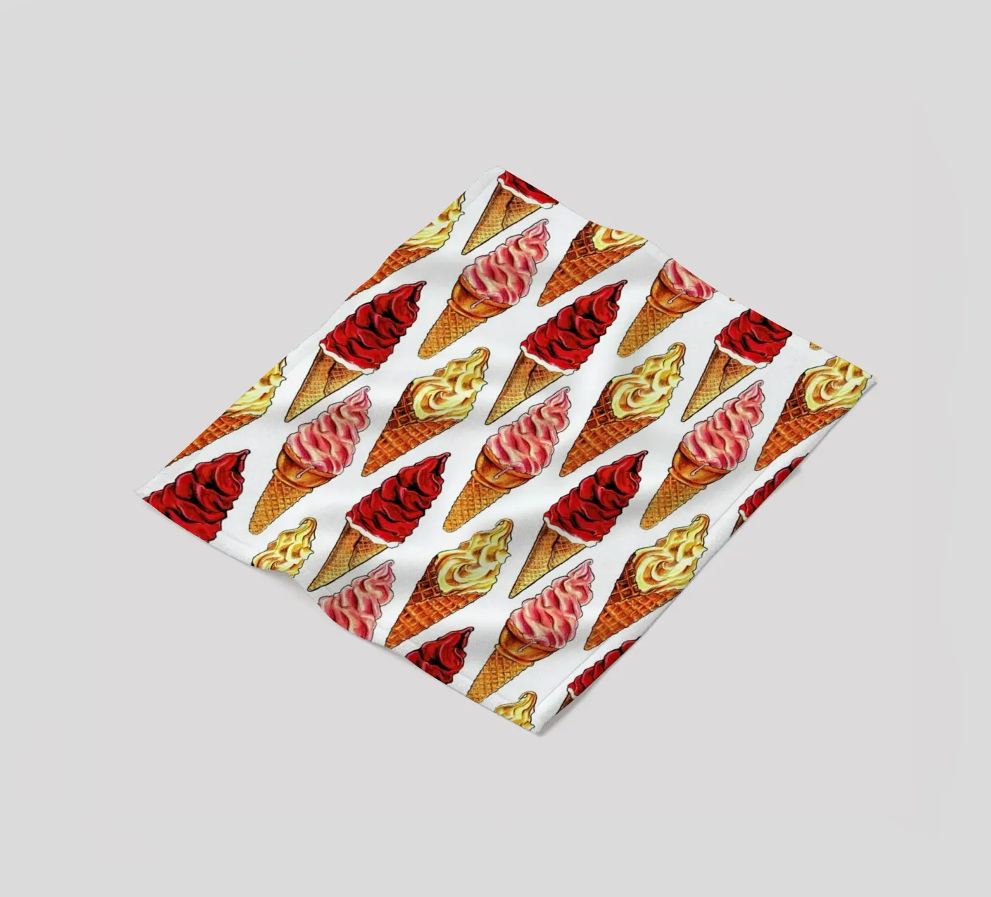 Soft Serve Pattern fleecedeken van Kelly Gilleran