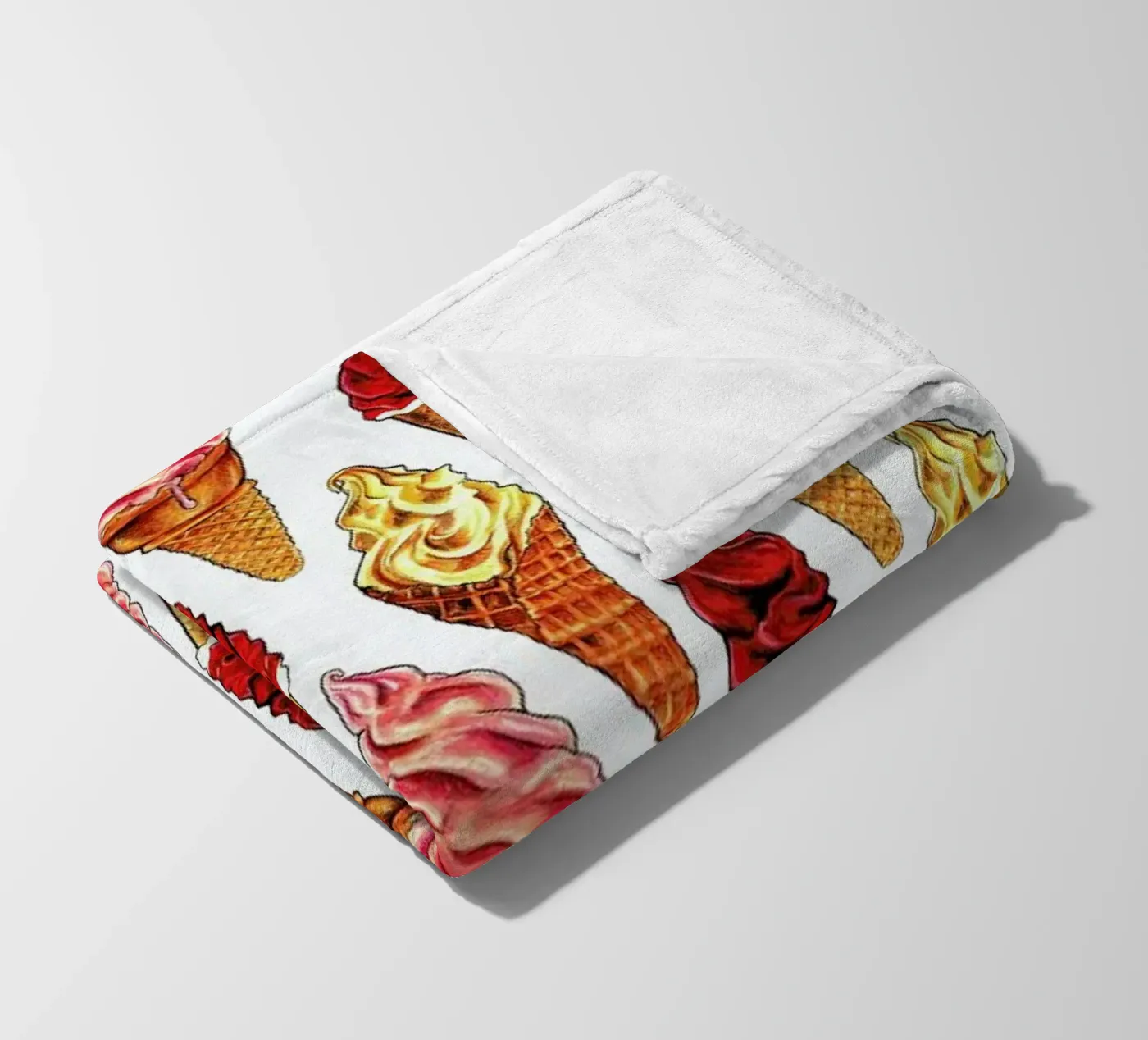 Soft Serve Pattern fleecedeken van Kelly Gilleran