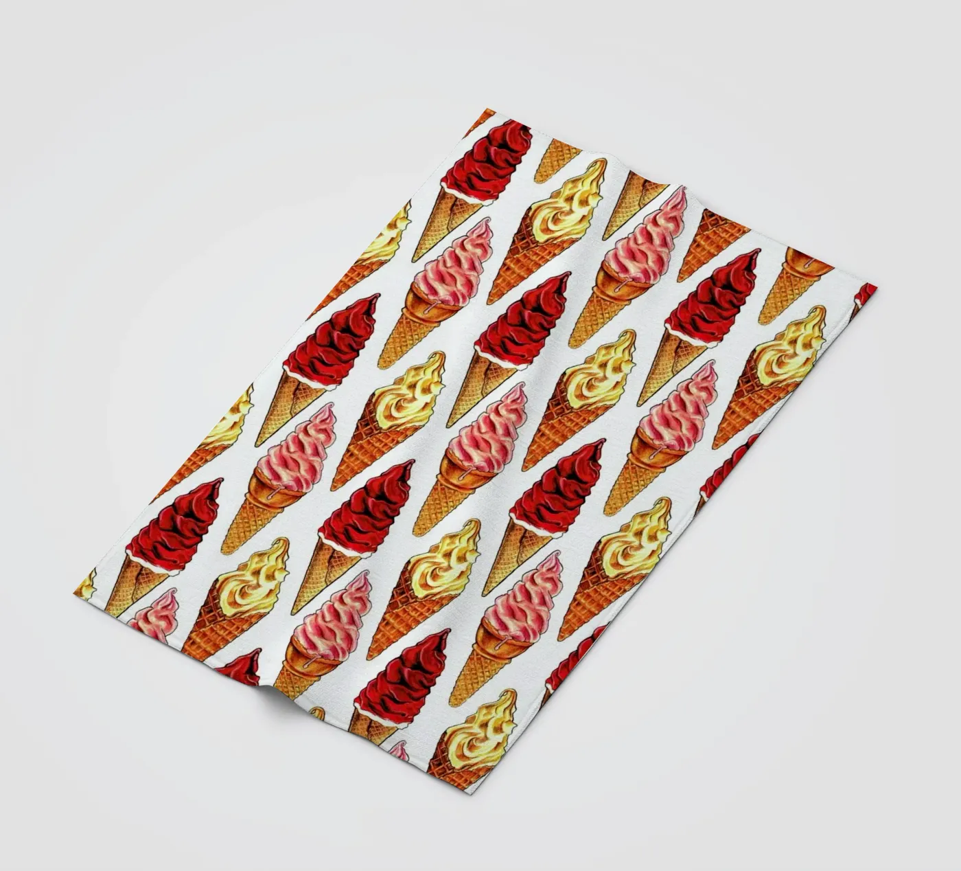 Soft Serve Pattern fleecedeken van Kelly Gilleran