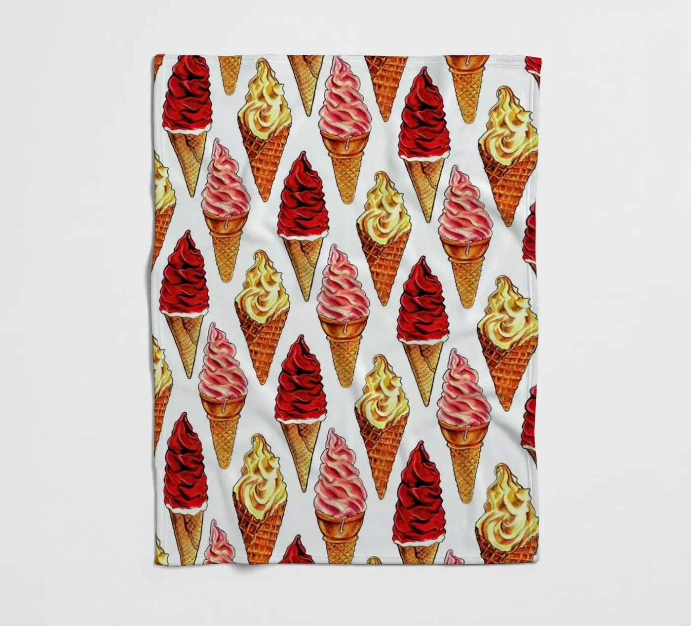 Soft Serve Pattern fleecedeken van Kelly Gilleran