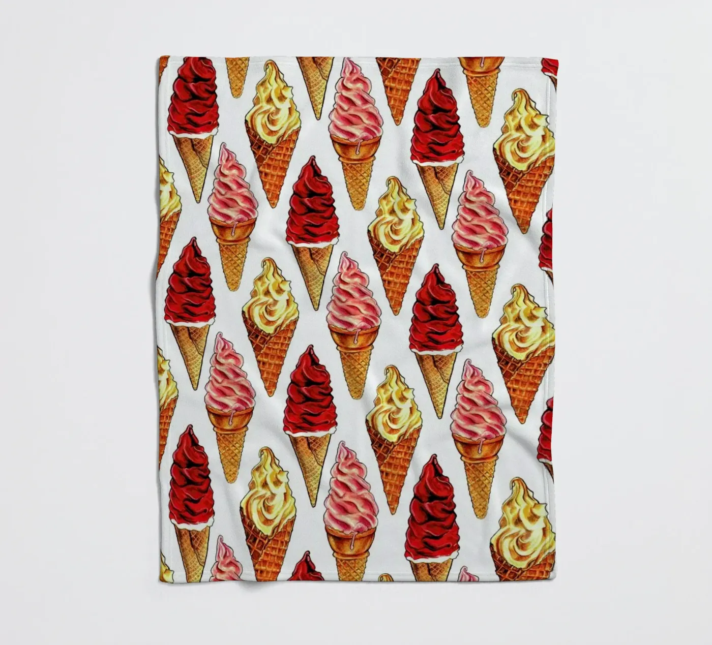 Soft Serve Pattern Fleecedecke von Kelly Gilleran