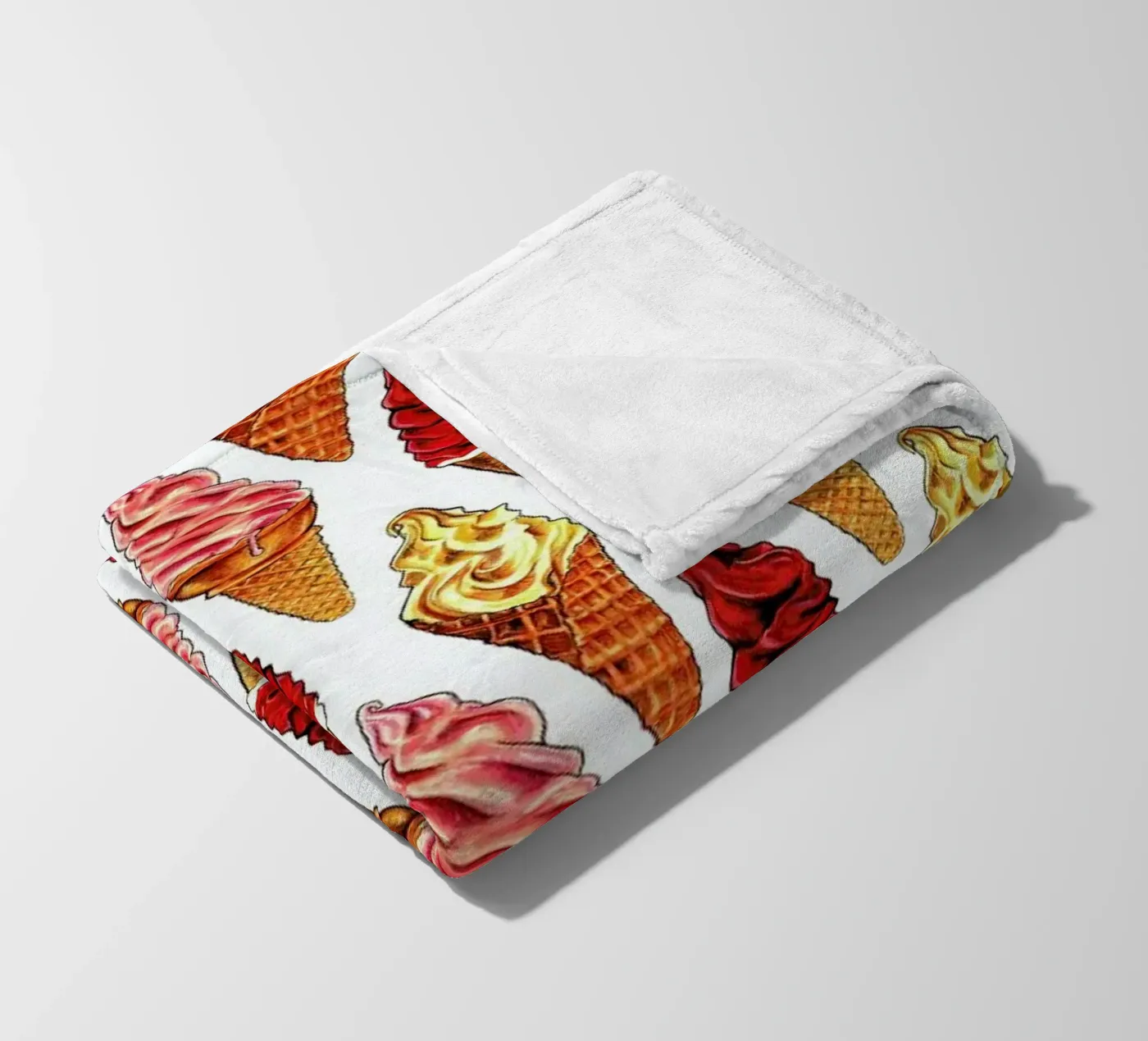 Soft Serve Pattern Fleecedecke von Kelly Gilleran