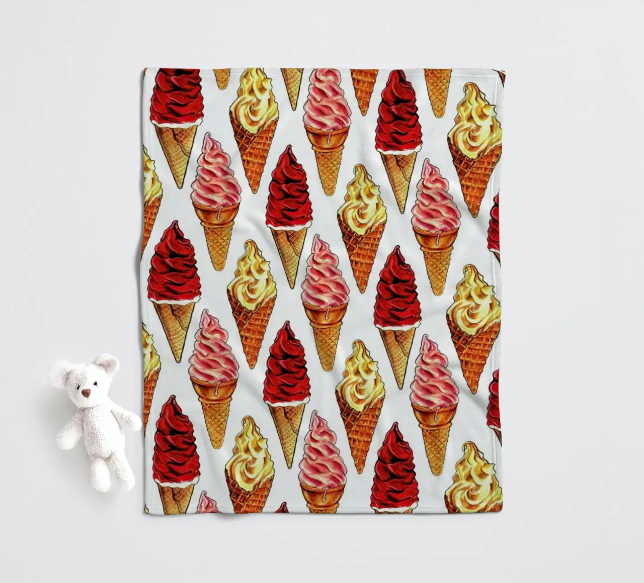 Soft Serve Pattern plaid polaire de Kelly Gilleran