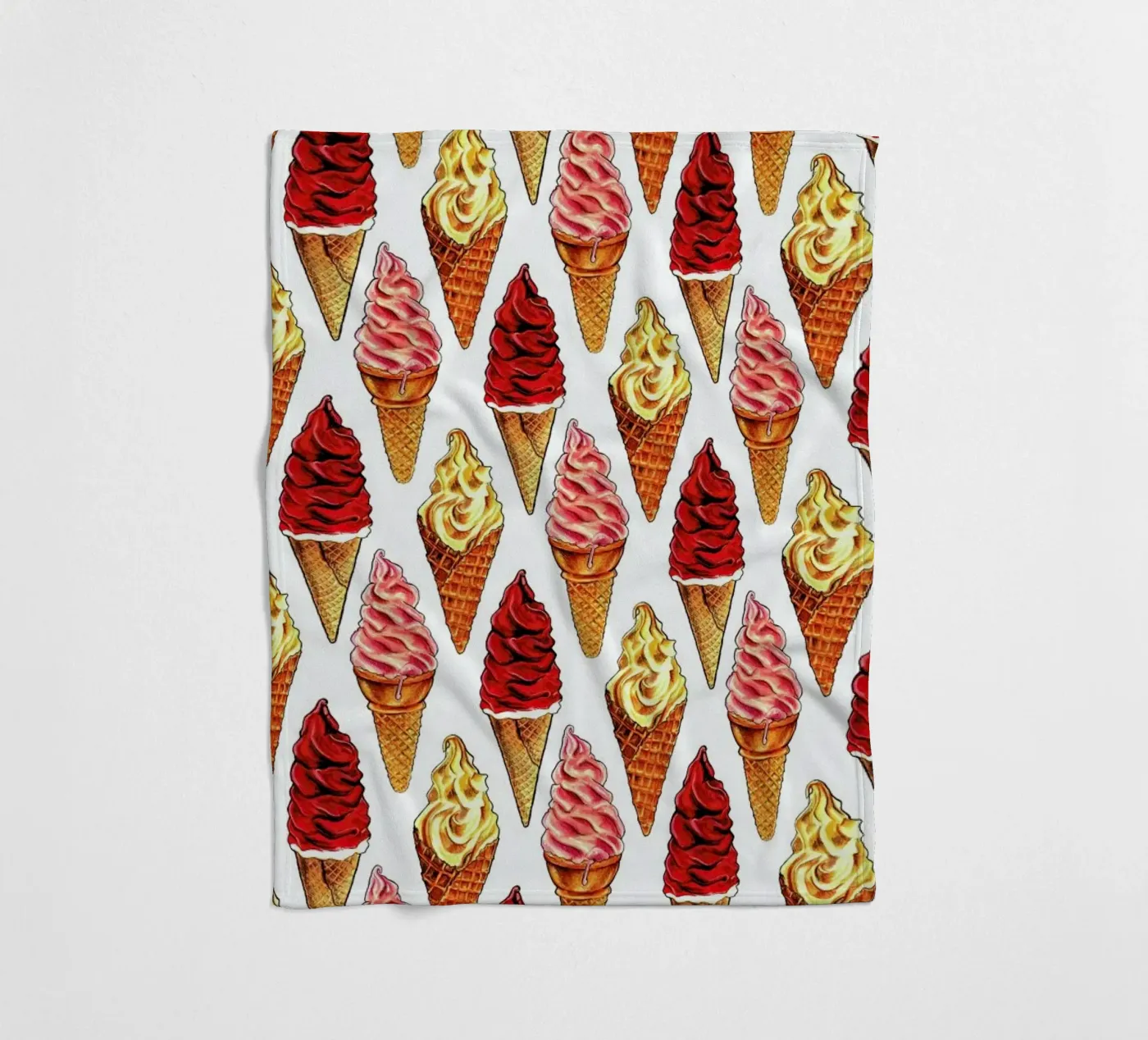 Soft Serve Pattern fleecedeken van Kelly Gilleran