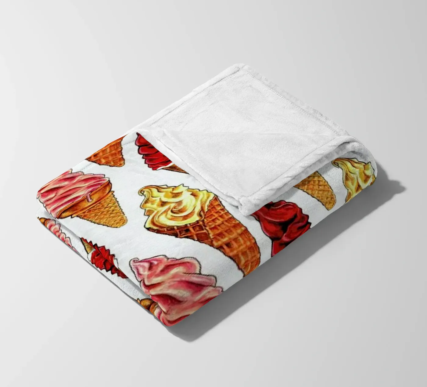 Soft Serve Pattern fleecedeken van Kelly Gilleran