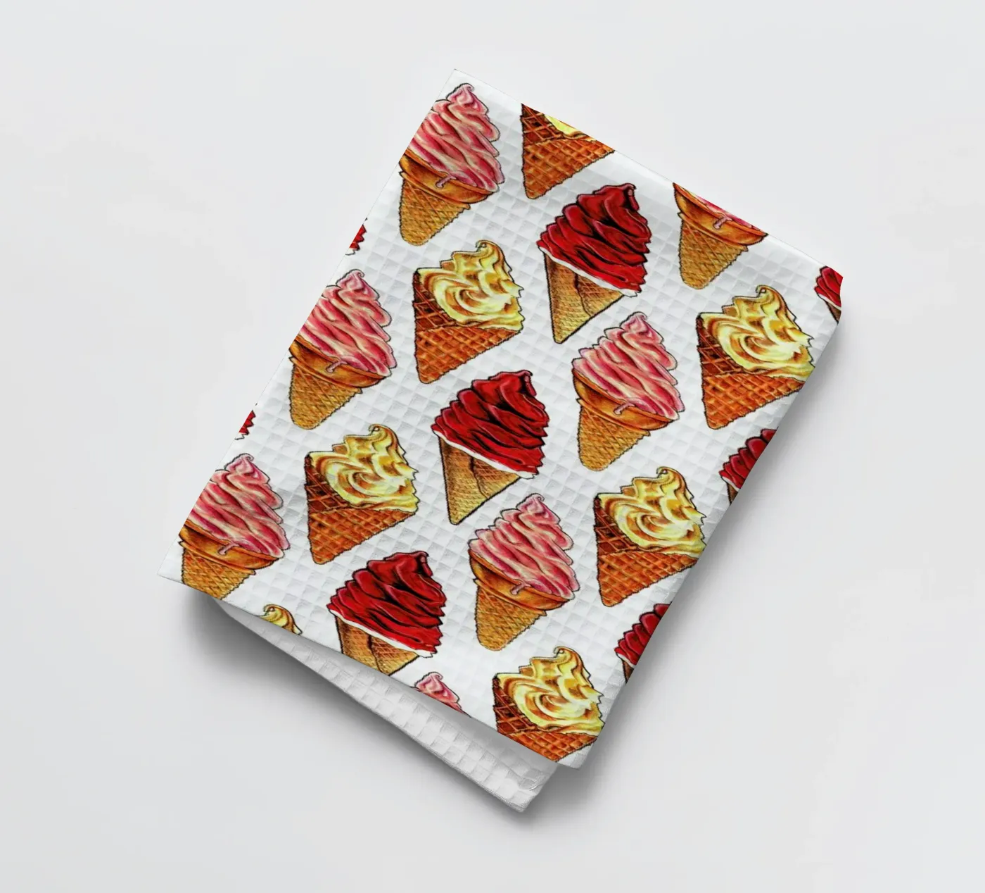 Soft Serve Pattern theedoek van Kelly Gilleran