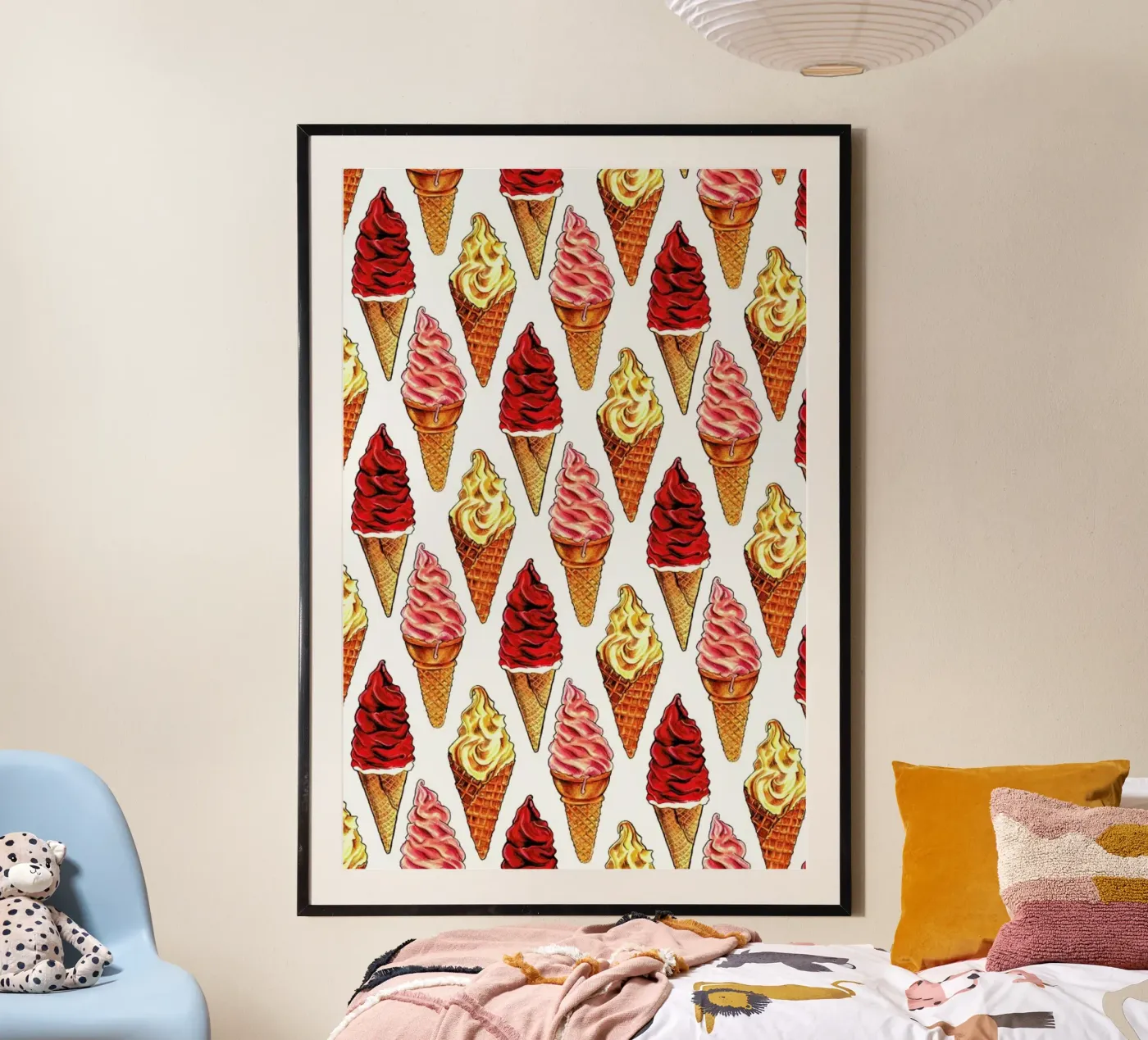 Soft Serve Pattern poster by Kelly Gilleran