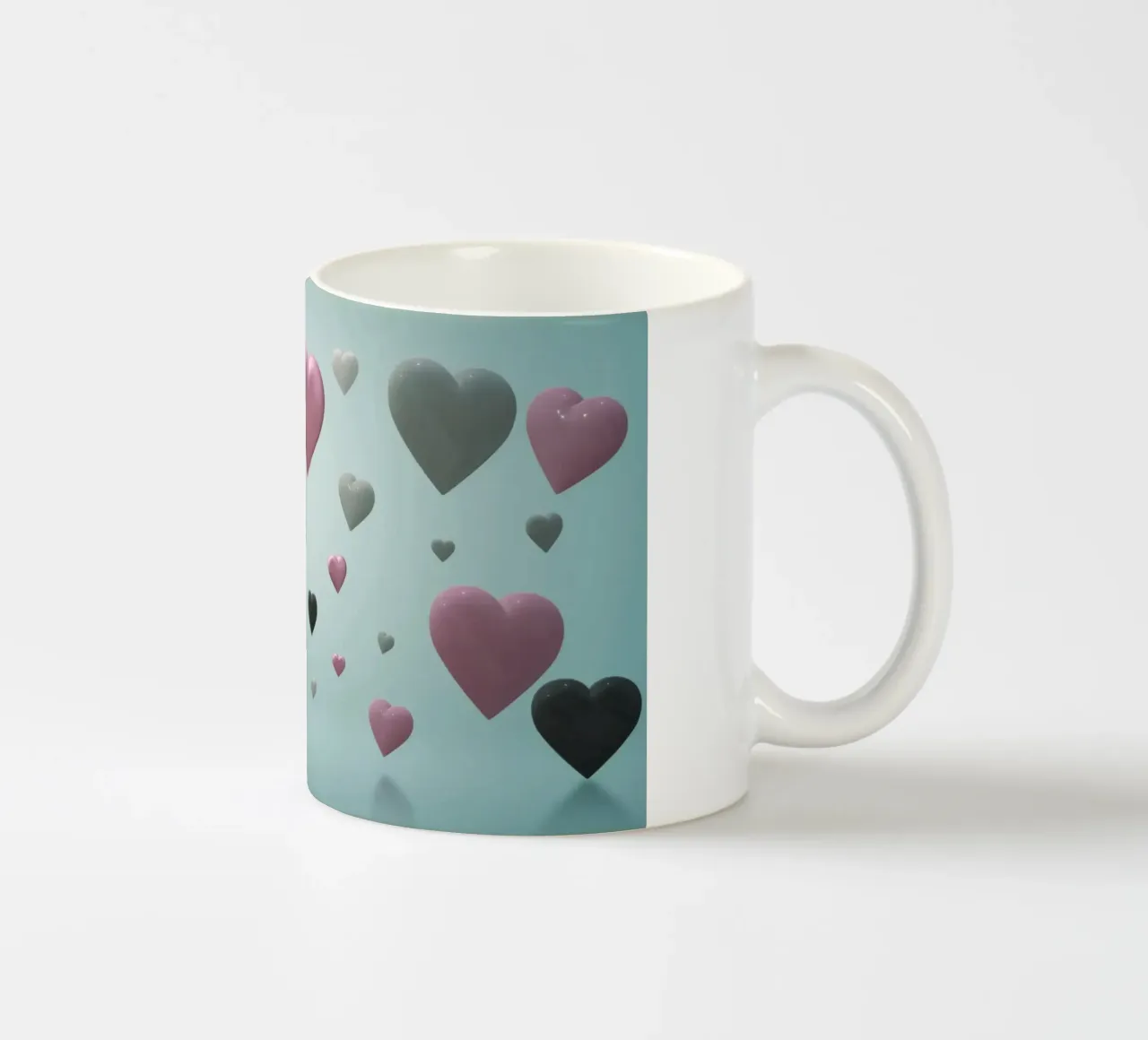 Cuori colorati tazza in ceramica da BenCoStyle